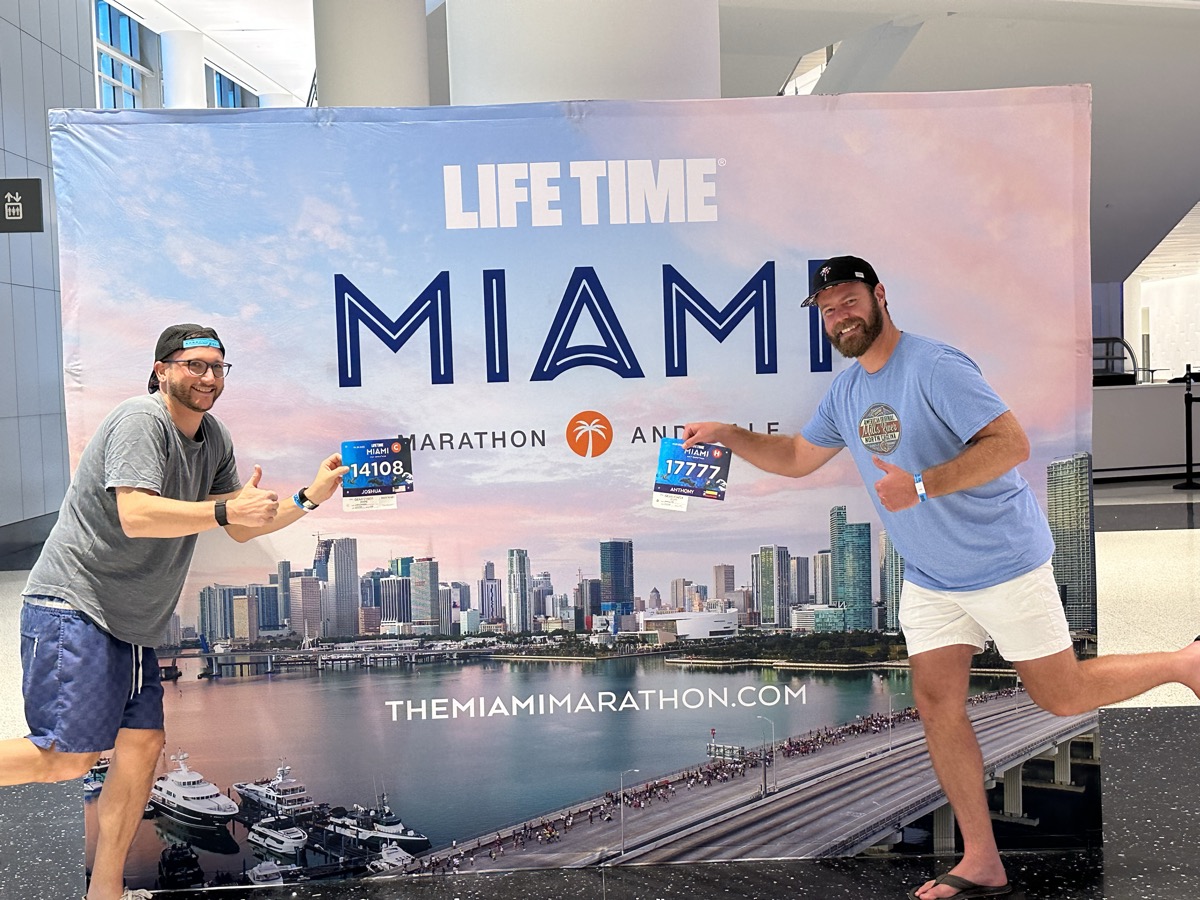 At the Life Time Miami Marathon expo, January 2023